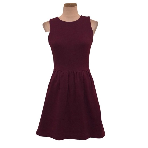J Crew Daybreak Dress Size XS Burgundy Red - Picture 1 of 8